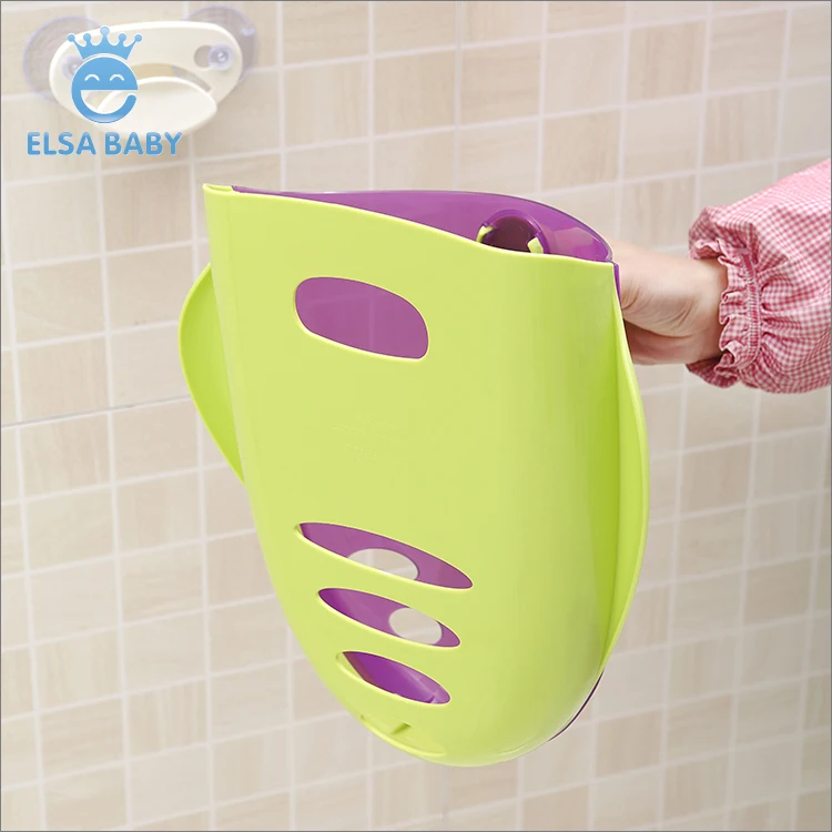 Baby novel basket hang on the wall for toy scoop cup storage when child bath toy Collection