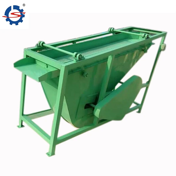 High capacity almond shell breaking machine