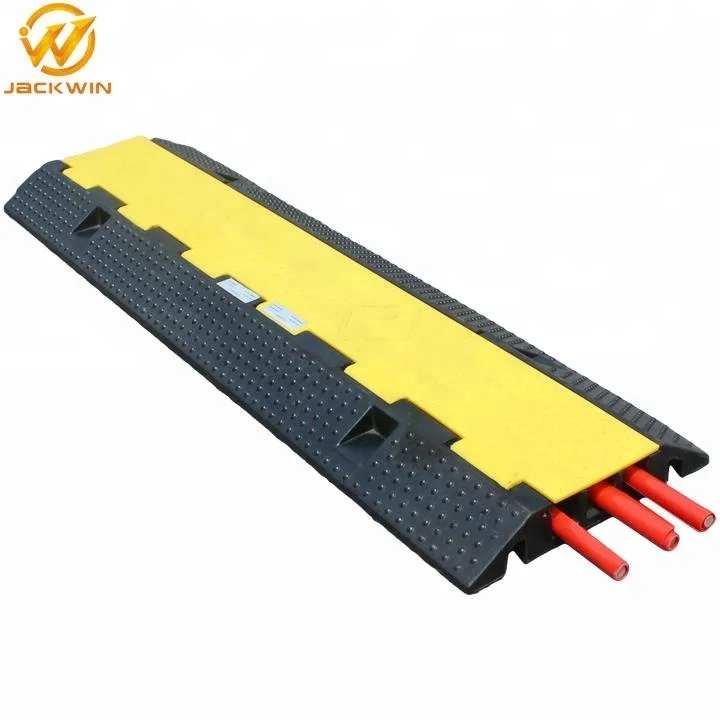 3 Channels Heavy Duty Cable Tray Rubber Cable Protector