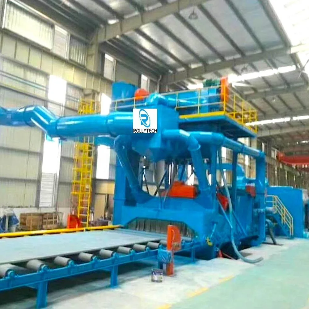 
Automatic steel plate shot blasting machine 