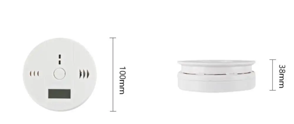 Portable CO Sensor 85dB Carbon Monoxide Detectors LCD CO Gas Sensor Detectors for Home Security