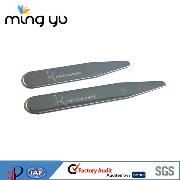 Metal collar stays custom stainless steel collar stays for shirt