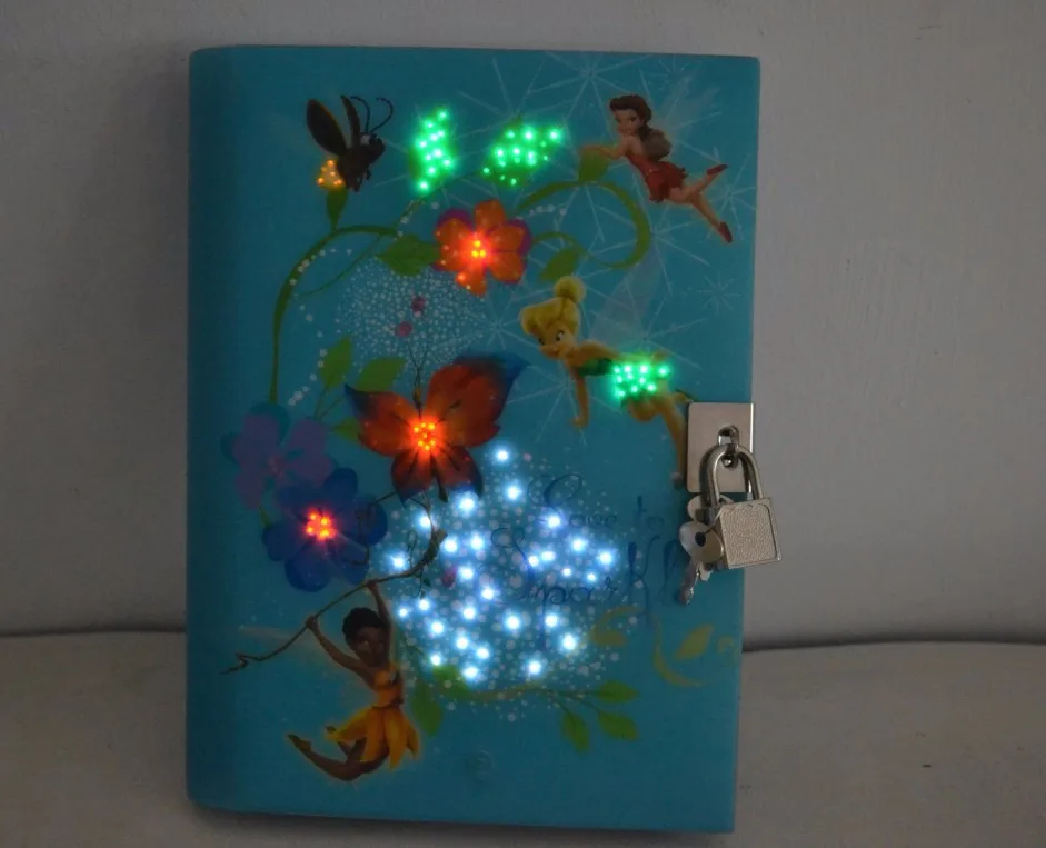 
school supplies stationery fingerprint lock diary 