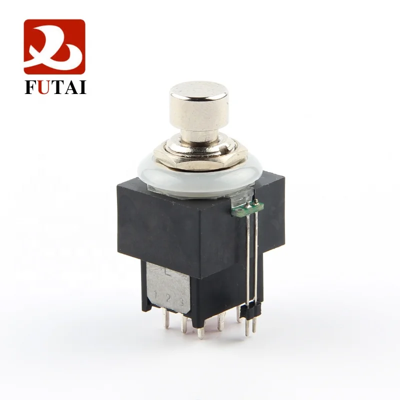 
FS3PDTLED-LP LED 3PDT Latching PCB Mount Footswitch Single Color RGB 