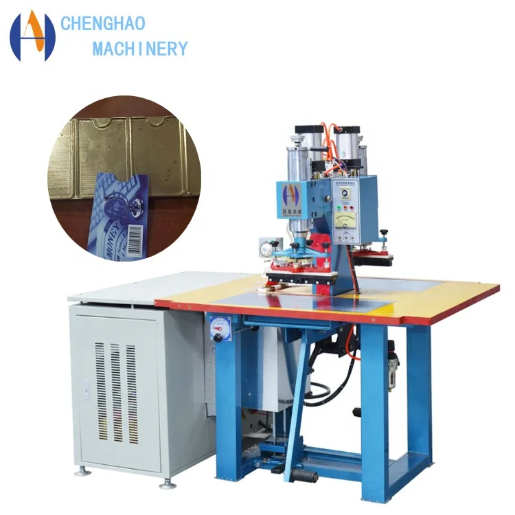PVC card sleeve making machine double head high frequency welding machine