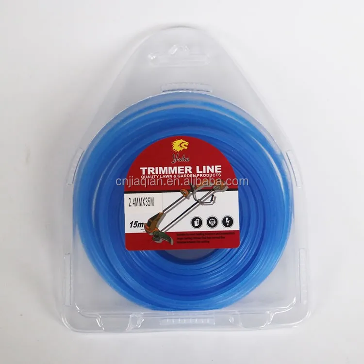 
2.4mm/15m Head Card Good Quality Best Selling Nylon Grass Trimmer Line For Lawn Mower 