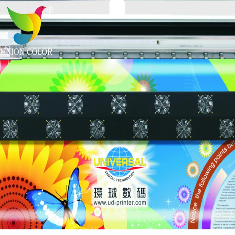 3.2m inkjet solvent printer phaeton ud-3208q with 8 spt510 printheads