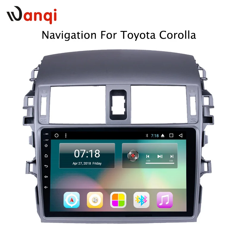 9 дюймовый Android 8.1 8 ядра автомобильная магнитола для Toyota Corolla 2007-2013 gps навигационная система