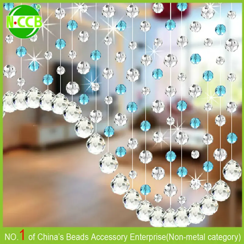 faceted colorful crystal glass beads curtain wholesale