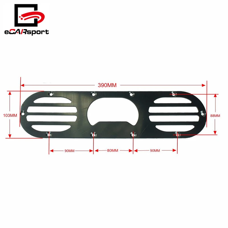 ECARsport Универсальный черный задний бампер диффузор для Mercedes задний бампер воздуха диверсии панель