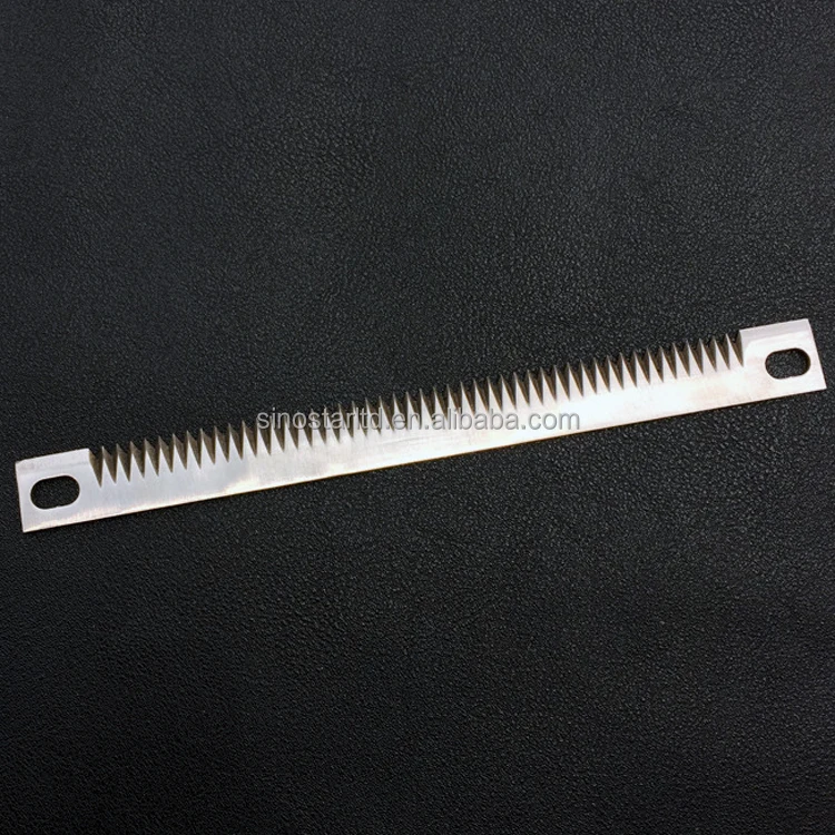 Пищевая упаковочная машина, зубчатое режущее лезвие