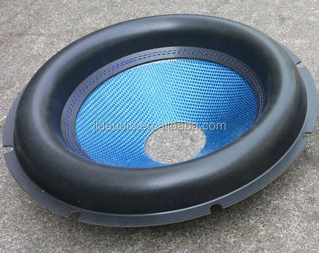hot sale in market from JLD audio glass carbon fiber cone with any color for car subwoofer parts