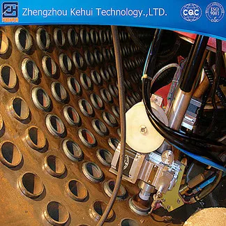 KHBT orbital welding of saddle tubes with tube sheet inside the cylinder.