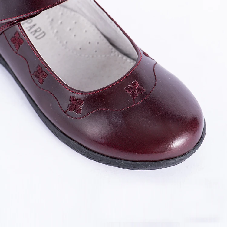classy black and comfortable leather school shoes for girls