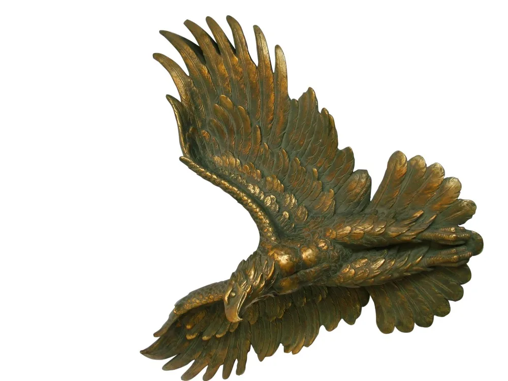 
life size polyresin eagle animal statue resin statue decoration arts and crafts in xiamen 
