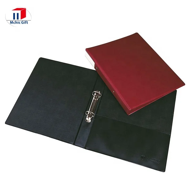 cheap custom print PVC cover ring binder folder, PVC 2 ring binder folder,A4 size binder folder