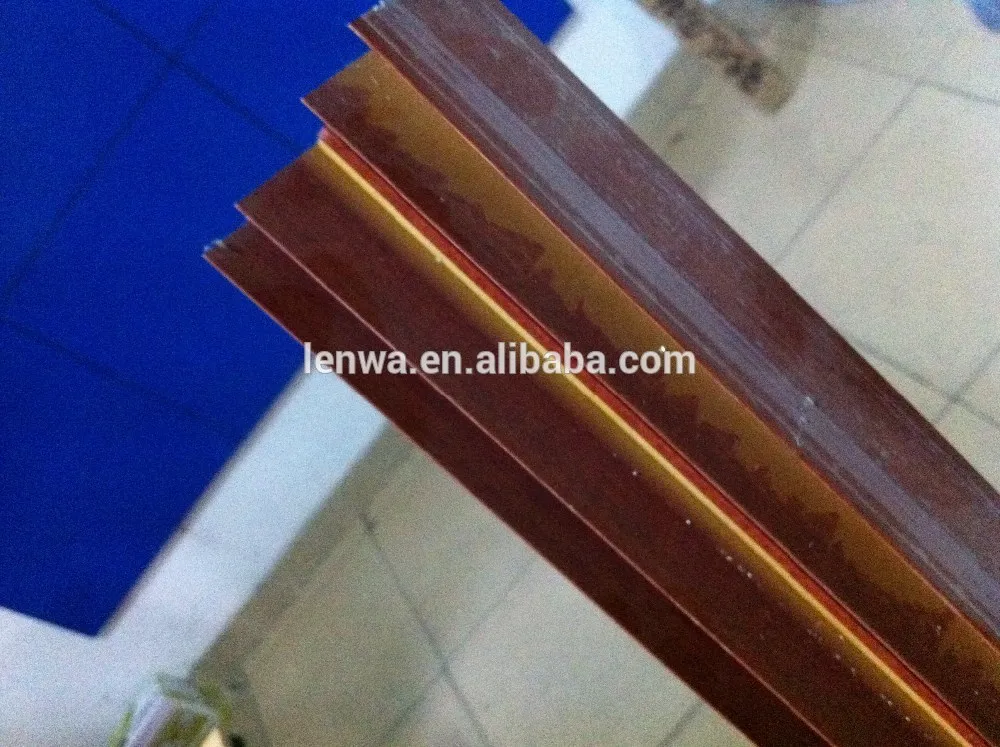 Wood grain Aluminum profiles frame for windows and doors
