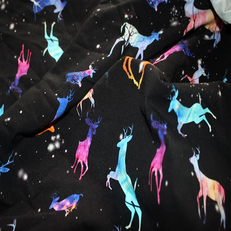 
Custom Printed Single Jersey Cotton Lycra Fabric 