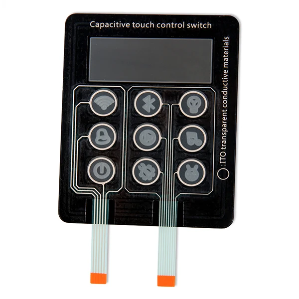 Capacitive touch industrial control led membrane keyboard