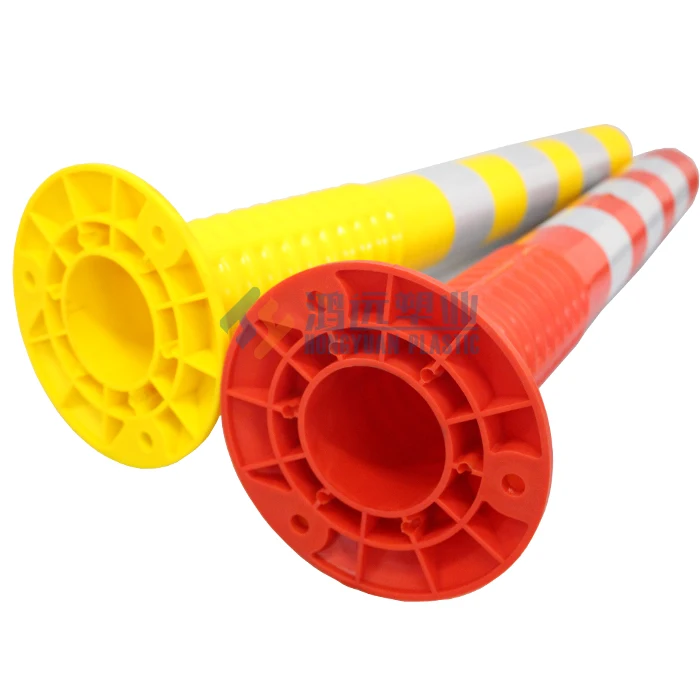 China Manufacturer T-top Reflective Warning Post / Flexible Bollard / Delineator
