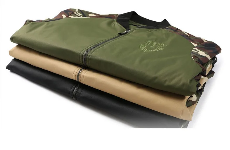 Latest Design American Baseball Jacket Mens Collar Camouflage Jacket