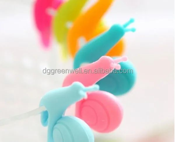 Snail Shape Clip Silicone Tea Cup Tea Bag Holder