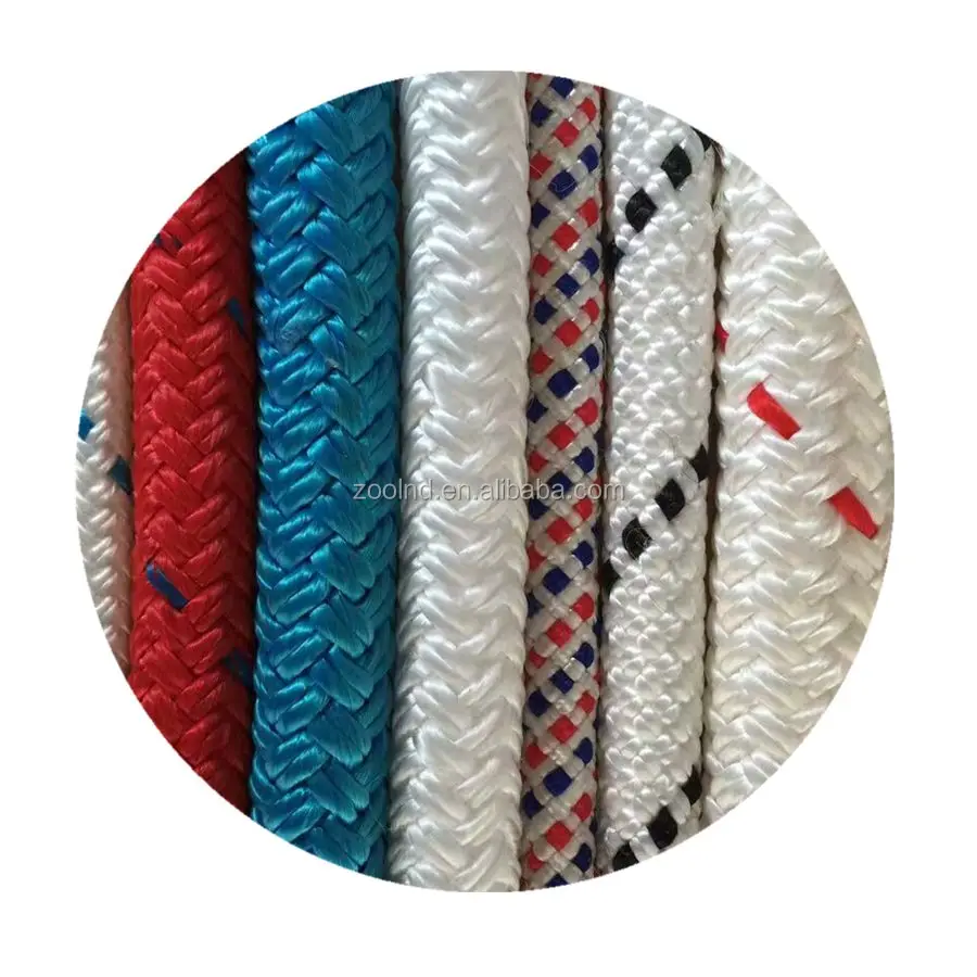 High Strength Rope Color Solid Double Braided Polyester Rope
