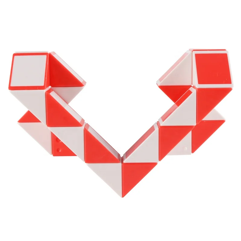 24pcs 48.5x2.8x2cm OEM folding magic snake ABS plastic puzzle toys for kids