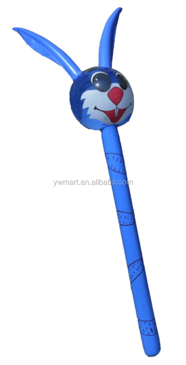 
Hot sell high quality new shape PVC inflatable animal stick toys for children 