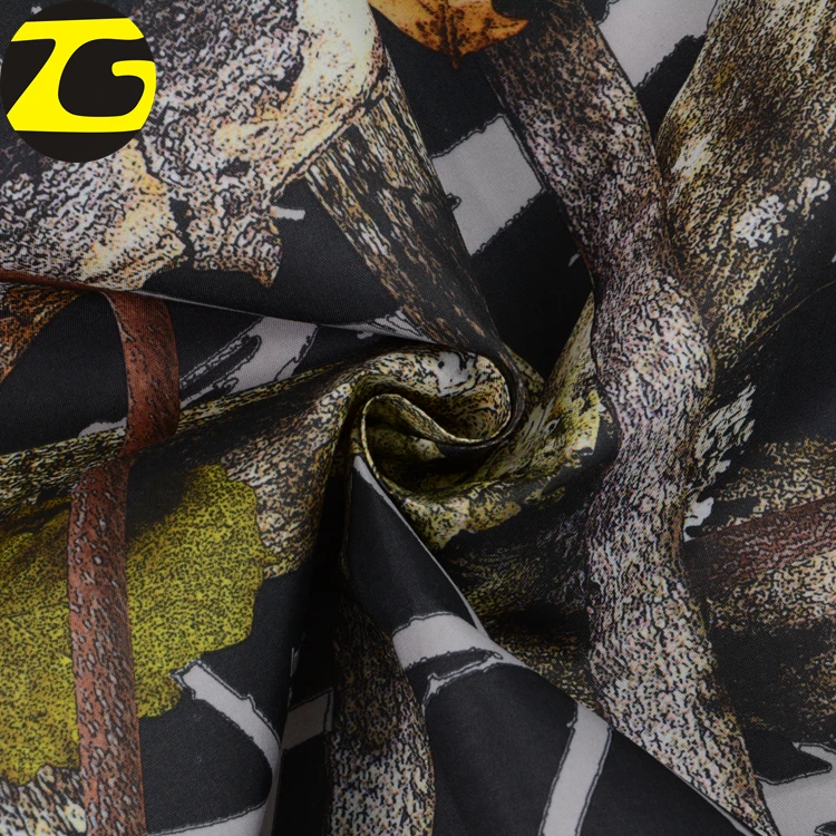 Wholesale peach skin 100 polyester microfiber military real tree print camouflage fabric for uniforms