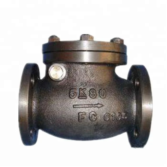 JIS Marine Valve Swing Check Valve F7373 Pressure 10K Flange