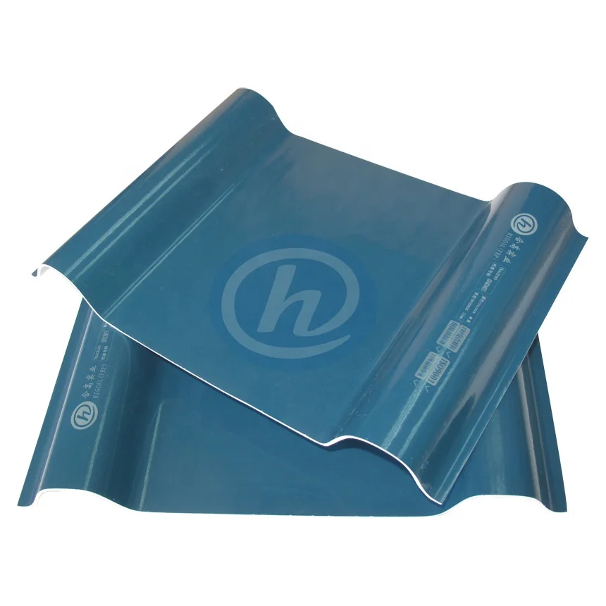 Higoal FRP Bi-color roof sheet corrugated panel plastic roofing sheet