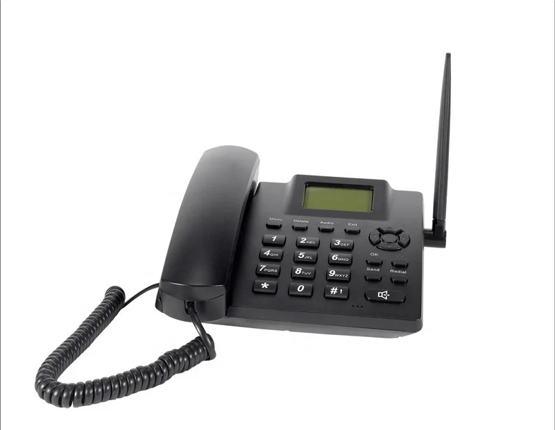 cordless land line phone sim card gsm desktop phone