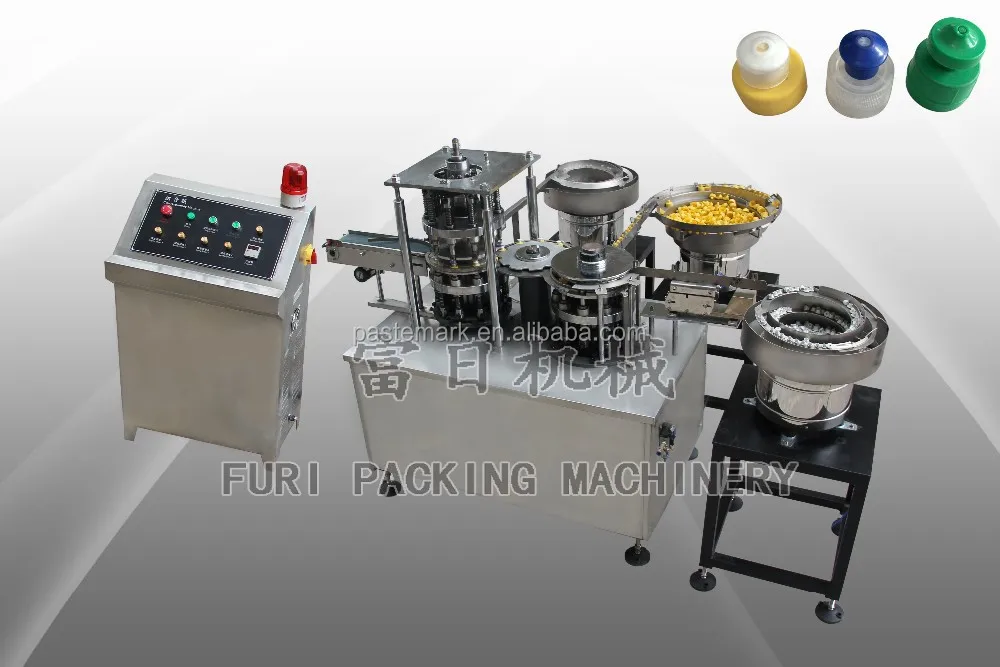 3 parts pull push sport sports pull-push 2 parts cap closure assembly machine