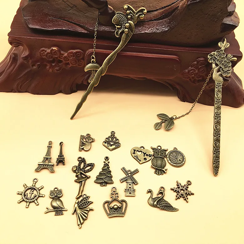 Antique Copper Bookmark, Hook Bookmarks