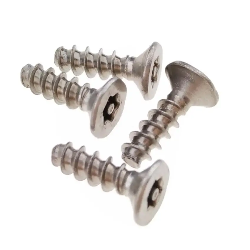
3.2 mm Flat Stainless Steel Security PT Screws with Pin Torx Head 