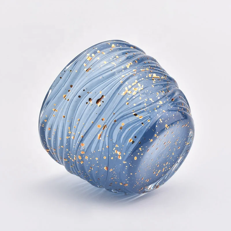 egg shaped glass candle holders with lid