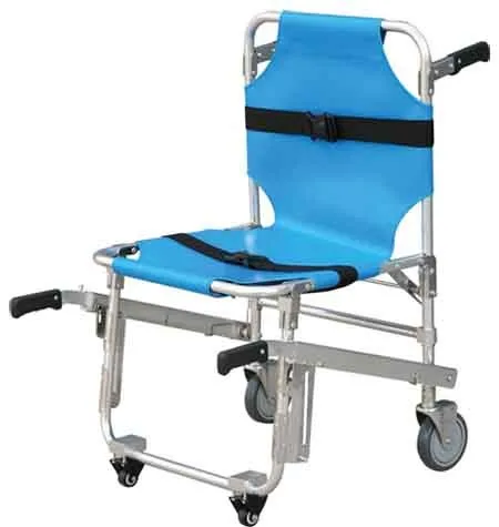 
Wheeled Stretcher Climbing stair stretcher with foldable footrest 