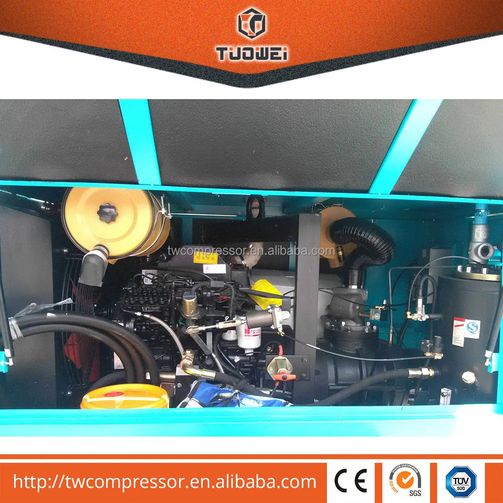 17/14. 5 600cfm 210psi дизельный двигатель винт тип мобильный воздушный компрессор