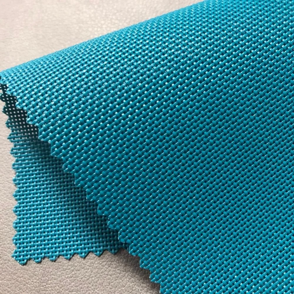 ZNZ transparent pvc coated vinyl polyester textile mesh fabric for upholstery beach chair