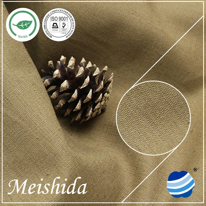 wholesale 100% linen fabric natural irish linen fabric Plain Dyed Plain Woven Linen Cotton Fabric