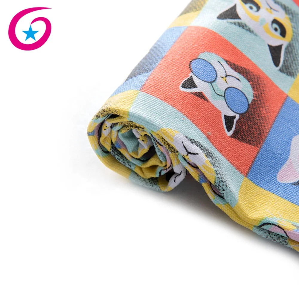 
100% cotton fabric cat print design animal fabric for bags 