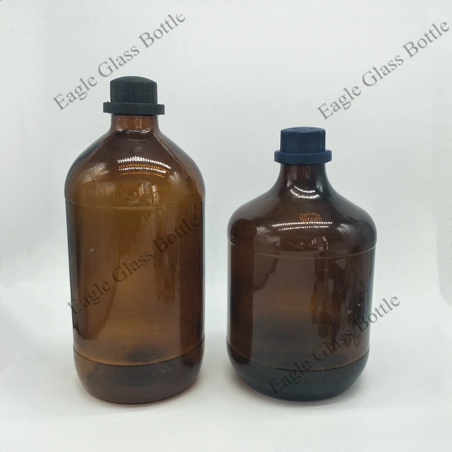 Iran 2500ml 2.5L amber glass chemical reagent bottle
