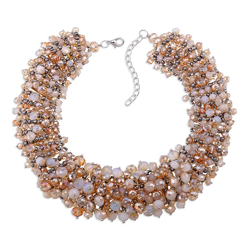 Luxualry Necklace Crystal Glass Bead Necklace Jewelry Women Necklace Wholesale