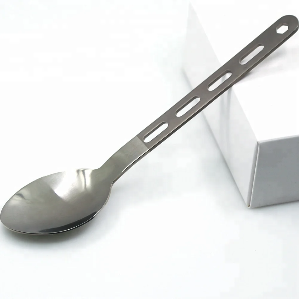 Titanium Food Grade spoon With outdoor camping hiking tableware