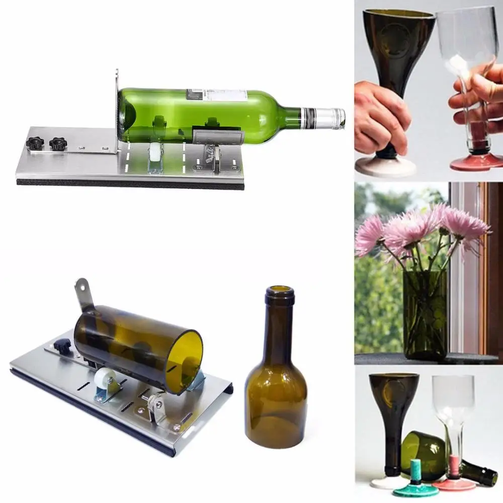 
China wholesale item Stainless Steel Bottle Cutter Kit with diamond Bottle Cutter Kit 