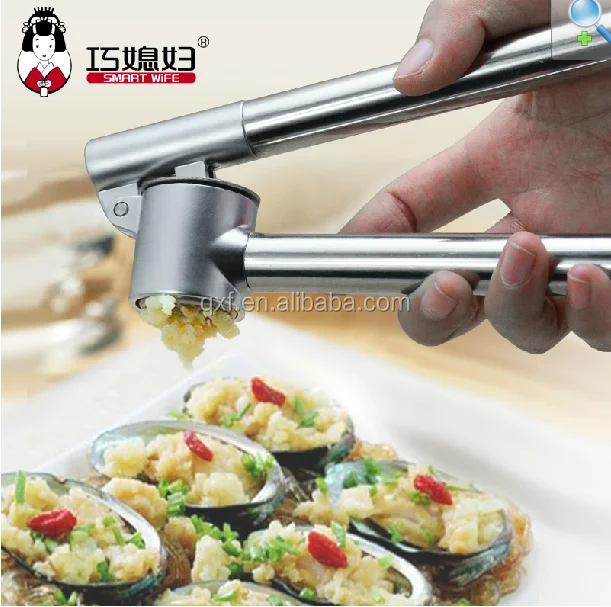 Zinc Alloy 304 stainless steel strong garlic press