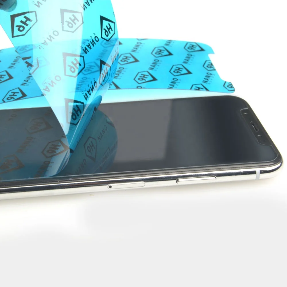 Smartphone Use Initiative Blue Nano Glass 9H Screen Protector Anti Scratch Screen Film Filter For iPhone XS Max