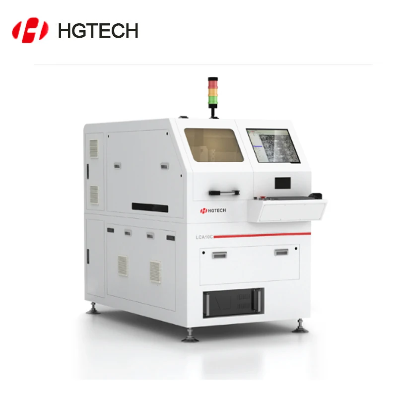 HGTECH Automatic color pcb laser marking machine