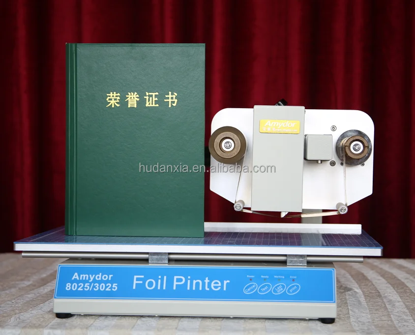 high quality Digital /electric/automatic flat 3025 hot stamping gold/silver aluminum foil printer